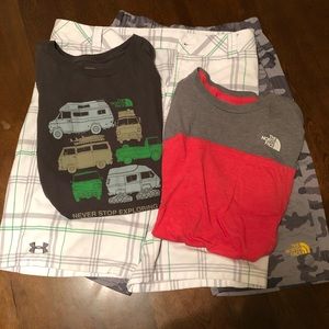 Lot of 4 Boys Name Brand Shirts and Shorts XL